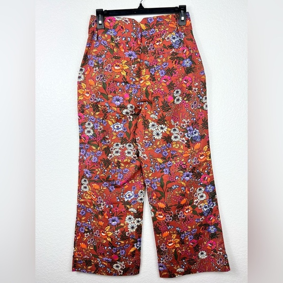 Anthropologie Maeve Flower Power Wide-Leg Pants size 4 - Picture 6 of 7